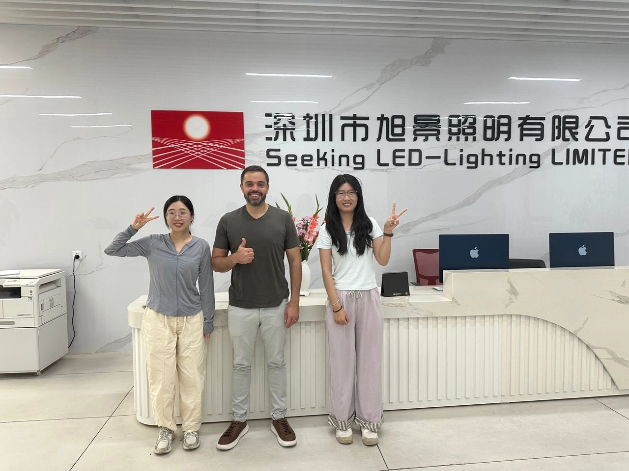 Brazilian Client Visited SEEKINGLED Factory Again