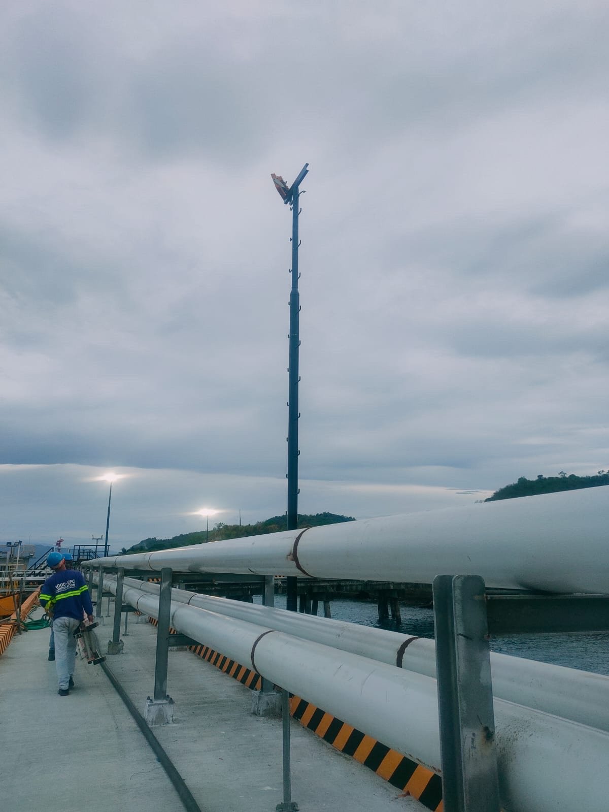 FL8 explosion proof flood lights installed at a power plant project in the Philippines